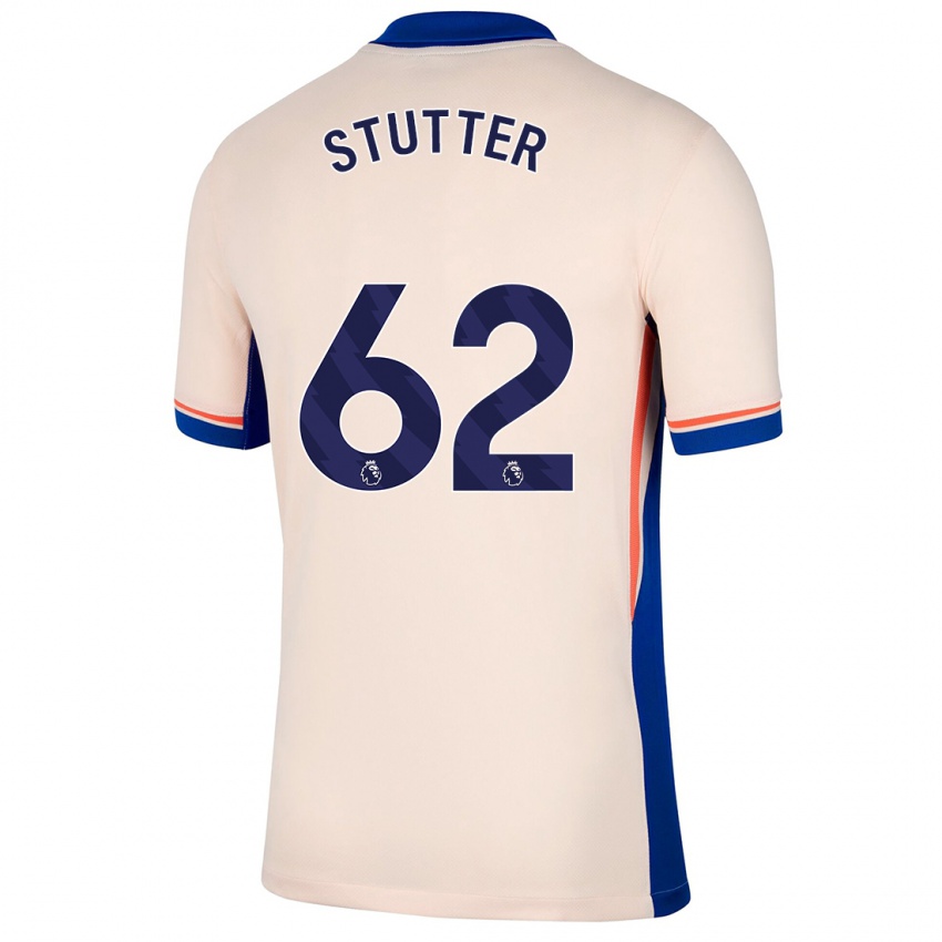 Miesten Ronnie Stutter #62 Vaalea Beige Vieraspaita 2024/25 Lyhythihainen Paita T-Paita