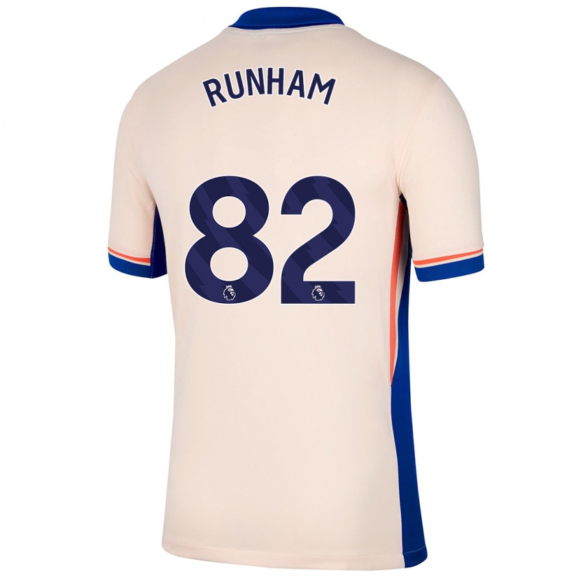 Miesten Frankie Runham #82 Vaalea Beige Vieraspaita 2024/25 Lyhythihainen Paita T-Paita