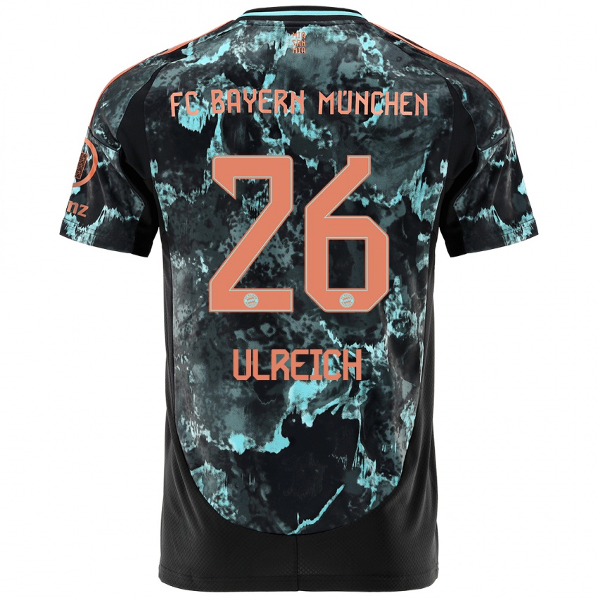 Miesten Sven Ulreich #26 Musta Vieraspaita 2024/25 Lyhythihainen Paita T-Paita