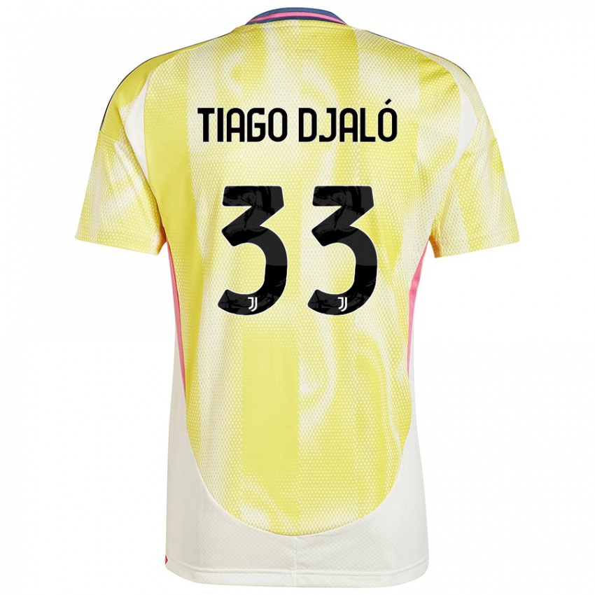 Miesten Tiago Djalo #33 Auringon Keltainen Vieraspaita 2024/25 Lyhythihainen Paita T-Paita