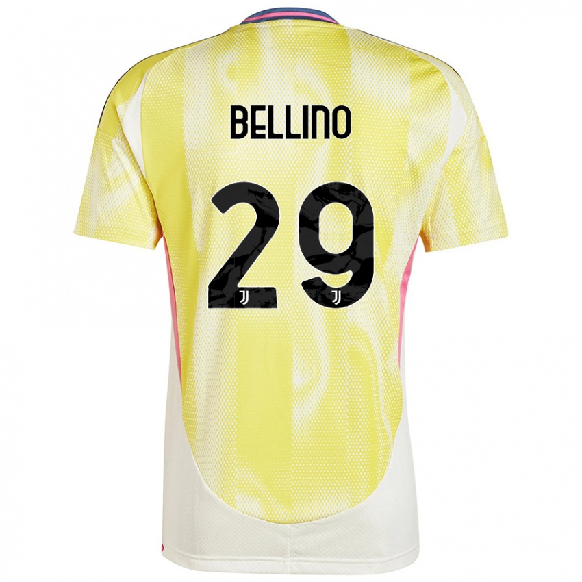 Miesten Filippo Bellino #29 Auringon Keltainen Vieraspaita 2024/25 Lyhythihainen Paita T-Paita