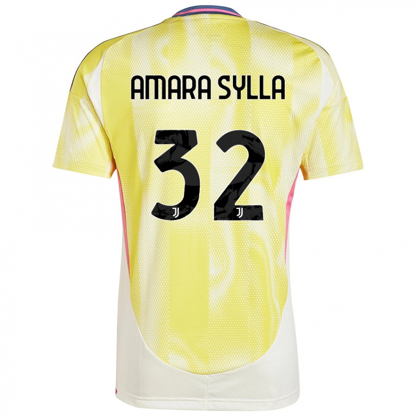 Miesten Idris Amara Sylla #32 Auringon Keltainen Vieraspaita 2024/25 Lyhythihainen Paita T-Paita