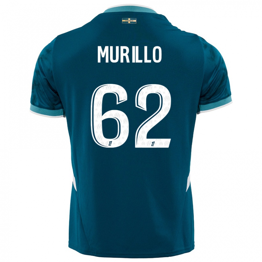 Miesten Amir Murillo #62 Turkoosinsininen Vieraspaita 2024/25 Lyhythihainen Paita T-Paita