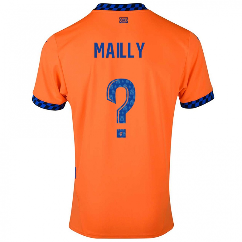 Miesten Evan Mailly #0 Oranssi Tummansininen Kolmas Sarja 2024/25 Lyhythihainen Paita T-Paita