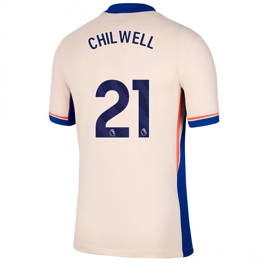 Naisten Ben Chilwell #21 Vaalea Beige Vieraspaita 2024/25 Lyhythihainen Paita T-Paita