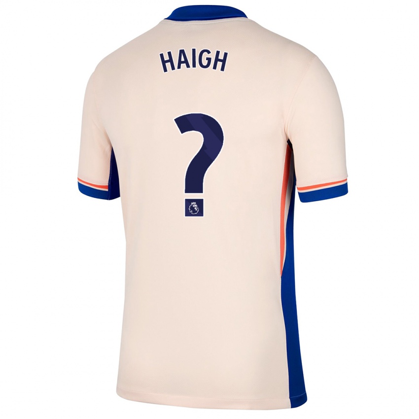 Naisten Joe Haigh #0 Vaalea Beige Vieraspaita 2024/25 Lyhythihainen Paita T-Paita