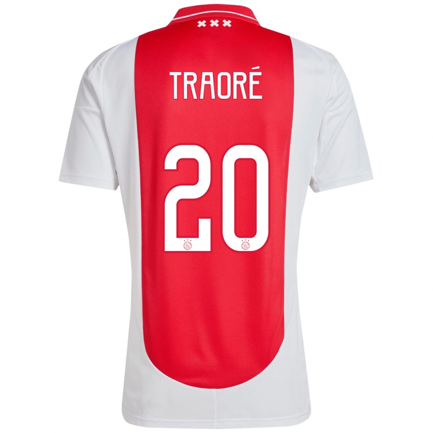 Lapset Bertrand Traoré #20 Punainen Valkoinen Kotipaita 2024/25 Lyhythihainen Paita T-Paita