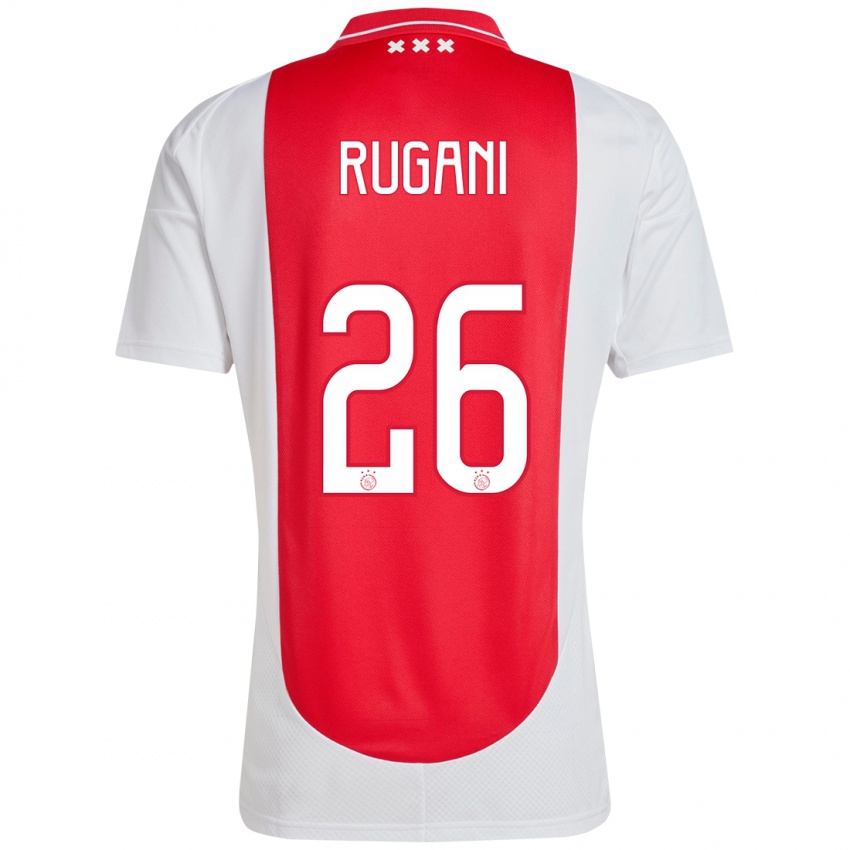 Lapset Daniele Rugani #26 Punainen Valkoinen Kotipaita 2024/25 Lyhythihainen Paita T-Paita