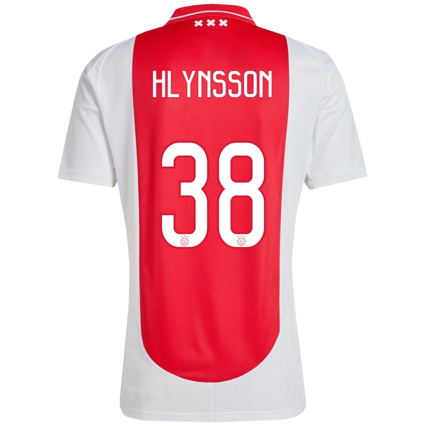 Lapset Kristian Hlynsson #38 Punainen Valkoinen Kotipaita 2024/25 Lyhythihainen Paita T-Paita