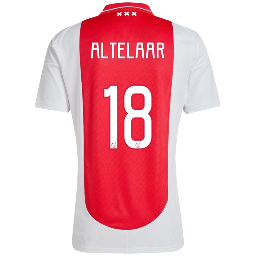 Lapset Jamie Altelaar #18 Punainen Valkoinen Kotipaita 2024/25 Lyhythihainen Paita T-Paita