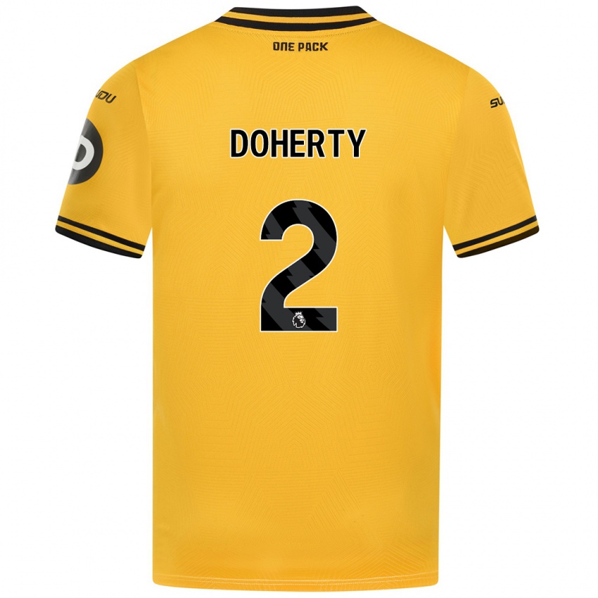 Lapset Matt Doherty #2 Keltainen Kotipaita 2024/25 Lyhythihainen Paita T-Paita