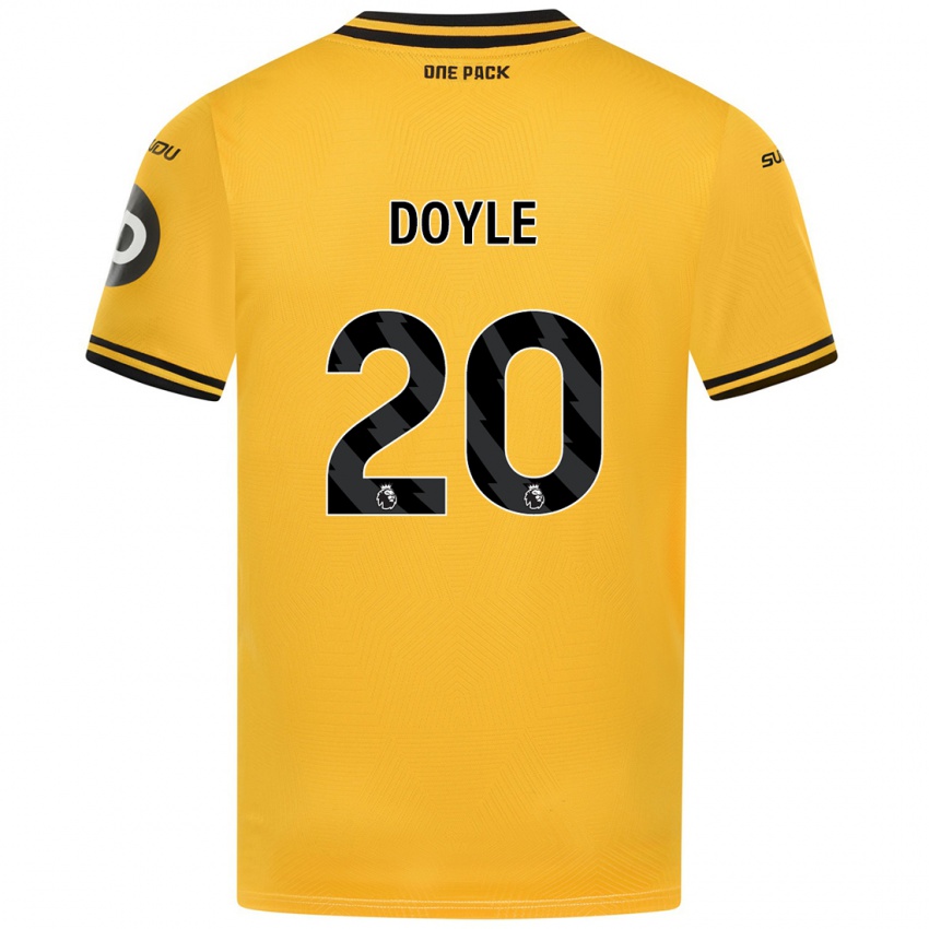 Lapset Tommy Doyle #20 Keltainen Kotipaita 2024/25 Lyhythihainen Paita T-Paita