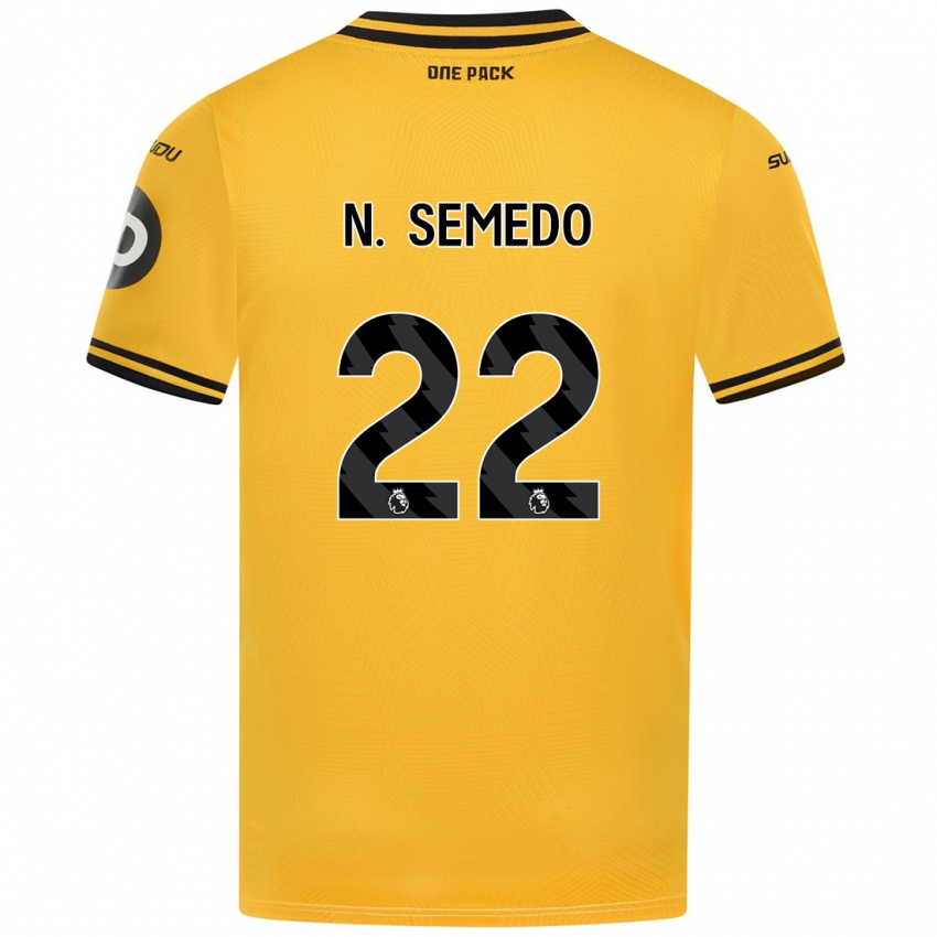 Lapset Nelson Semedo #22 Keltainen Kotipaita 2024/25 Lyhythihainen Paita T-Paita