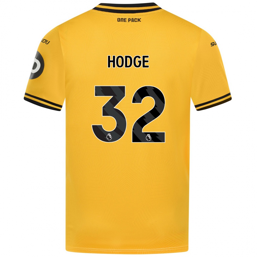 Lapset Joe Hodge #32 Keltainen Kotipaita 2024/25 Lyhythihainen Paita T-Paita