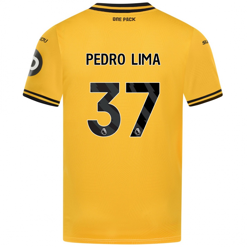 Lapset Pedro Lima #37 Keltainen Kotipaita 2024/25 Lyhythihainen Paita T-Paita