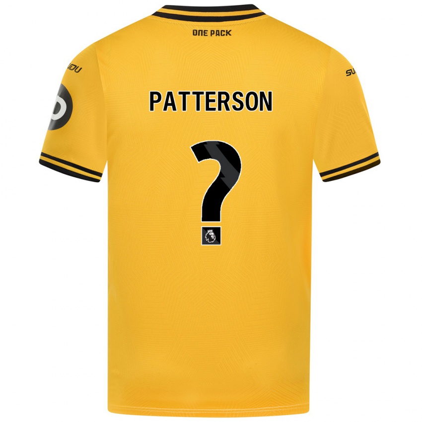 Lapset Lennon Patterson #0 Keltainen Kotipaita 2024/25 Lyhythihainen Paita T-Paita