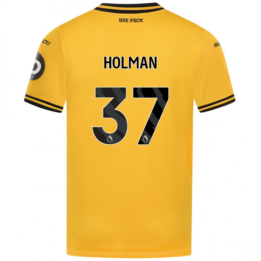 Lapset Fletcher Holman #37 Keltainen Kotipaita 2024/25 Lyhythihainen Paita T-Paita