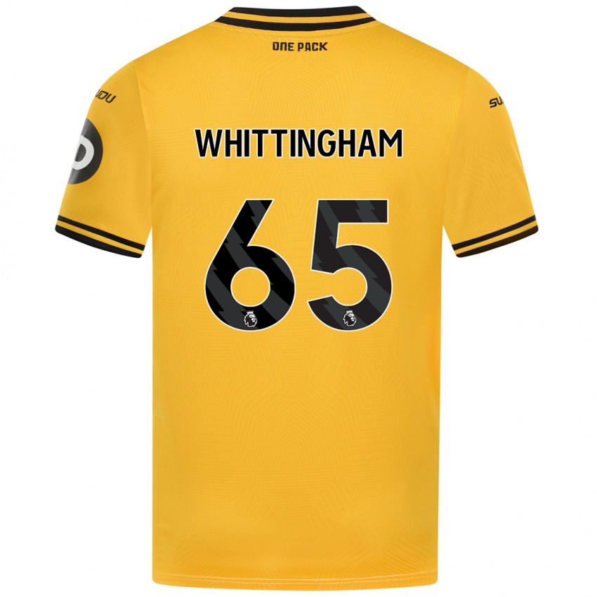 Lapset Matthew Whittingham #65 Keltainen Kotipaita 2024/25 Lyhythihainen Paita T-Paita