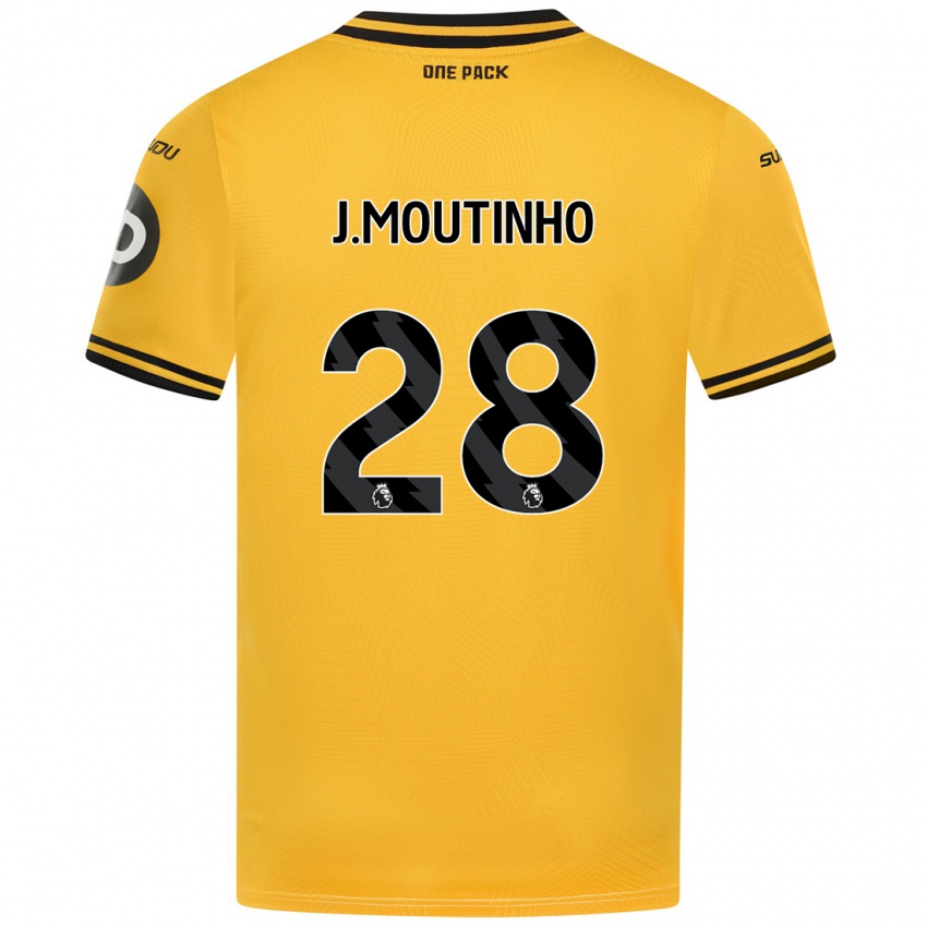 Lapset Joao Moutinho #28 Keltainen Kotipaita 2024/25 Lyhythihainen Paita T-Paita