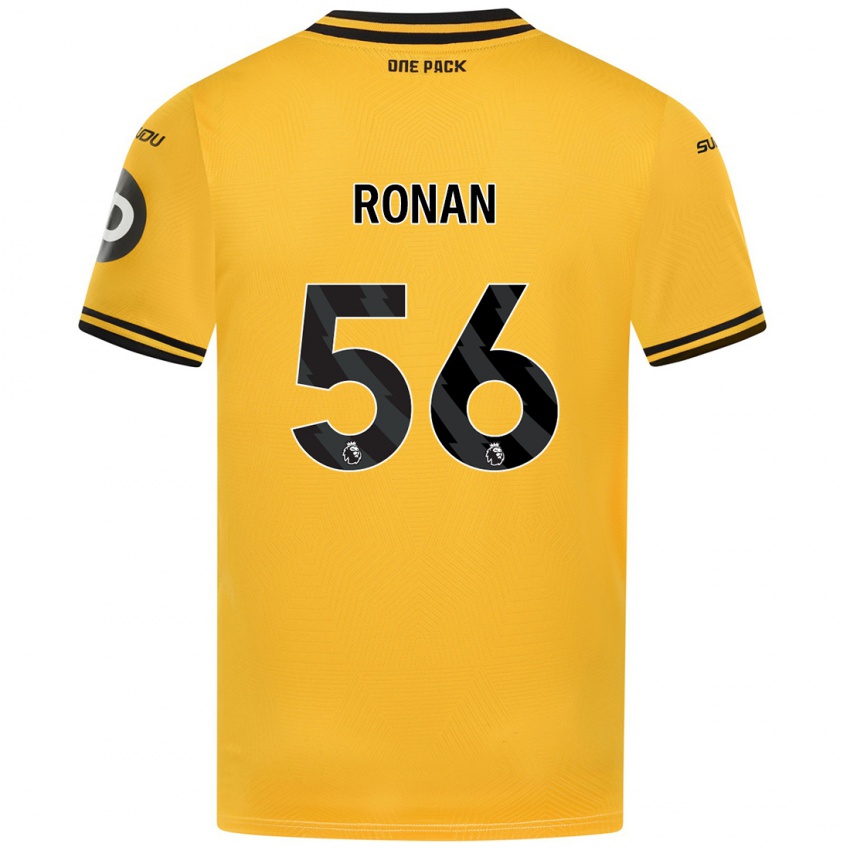 Lapset Connor Ronan #56 Keltainen Kotipaita 2024/25 Lyhythihainen Paita T-Paita