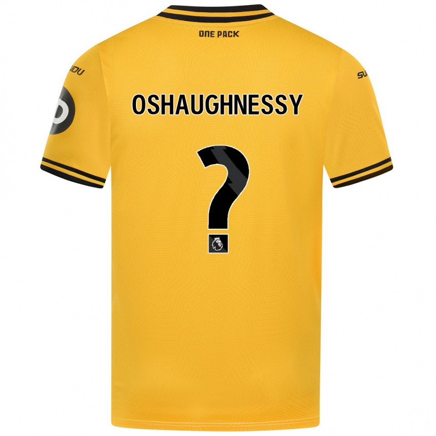 Lapset Joe Oshaughnessy #0 Keltainen Kotipaita 2024/25 Lyhythihainen Paita T-Paita