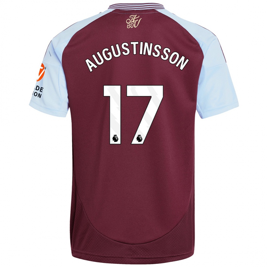 Lapset Ludwig Augustinsson #17 Burgundin Taivaansininen Kotipaita 2024/25 Lyhythihainen Paita T-Paita