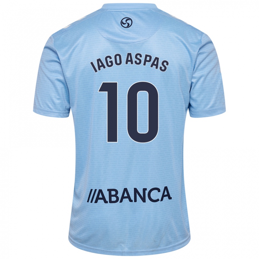 Lapset Iago Aspas #10 Taivaansininen Kotipaita 2024/25 Lyhythihainen Paita T-Paita