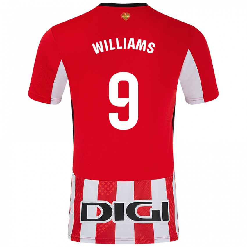 Lapset Iñaki Williams #9 Punainen Valkoinen Kotipaita 2024/25 Lyhythihainen Paita T-Paita