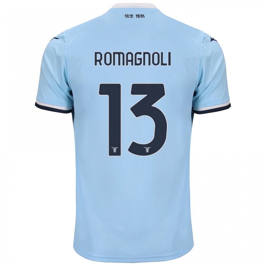 Lapset Alessio Romagnoli #13 Sininen Kotipaita 2024/25 Lyhythihainen Paita T-Paita