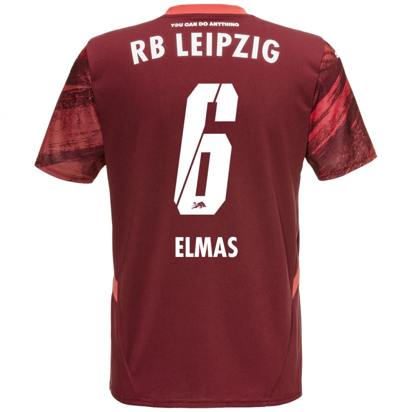 Lapset Eljif Elmas #6 Burgundia Vieraspaita 2024/25 Lyhythihainen Paita T-Paita