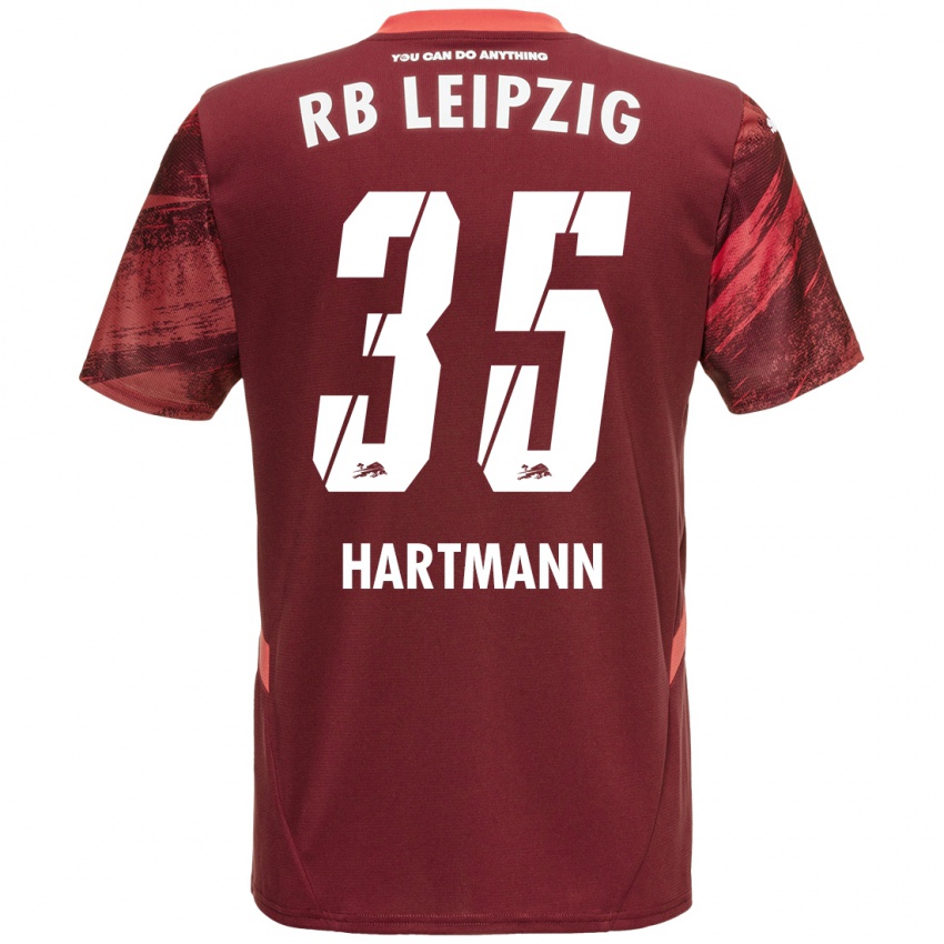 Lapset Fabrice Hartmann #35 Burgundia Vieraspaita 2024/25 Lyhythihainen Paita T-Paita