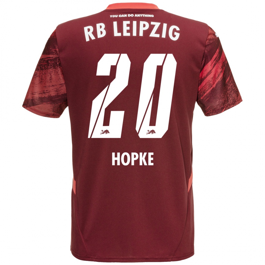 Lapset Hannes Hopke #20 Burgundia Vieraspaita 2024/25 Lyhythihainen Paita T-Paita