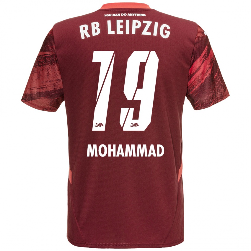 Lapset Sammy Mohammad #19 Burgundia Vieraspaita 2024/25 Lyhythihainen Paita T-Paita