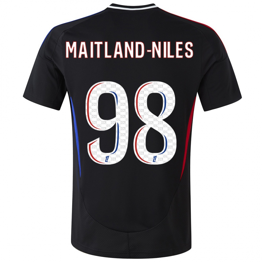 Lapset Ainsley Maitland-Niles #98 Musta Vieraspaita 2024/25 Lyhythihainen Paita T-Paita