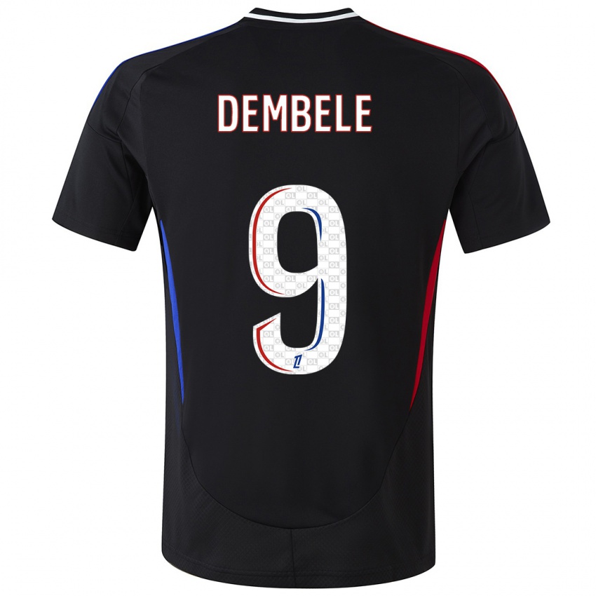 Lapset Moussa Dembele #9 Musta Vieraspaita 2024/25 Lyhythihainen Paita T-Paita