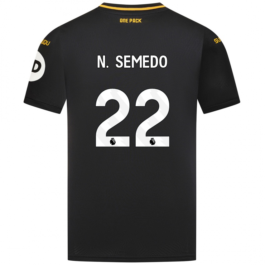 Lapset Nelson Semedo #22 Musta Vieraspaita 2024/25 Lyhythihainen Paita T-Paita