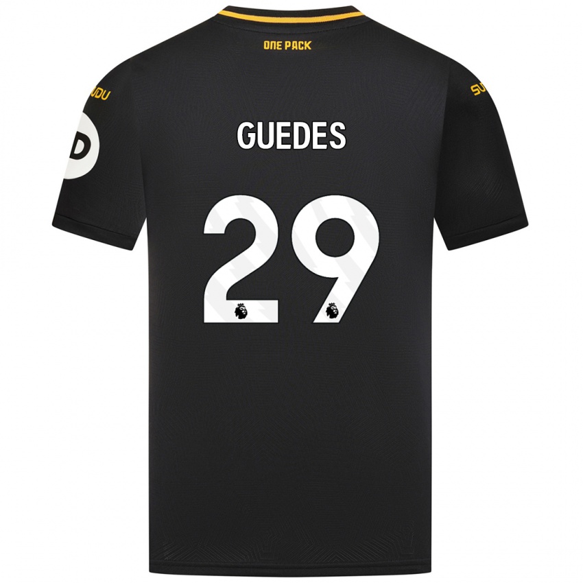 Lapset Goncalo Guedes #29 Musta Vieraspaita 2024/25 Lyhythihainen Paita T-Paita