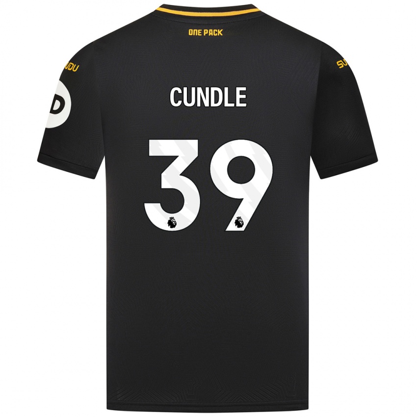 Lapset Luke Cundle #39 Musta Vieraspaita 2024/25 Lyhythihainen Paita T-Paita