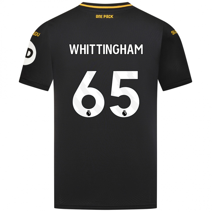 Lapset Matthew Whittingham #65 Musta Vieraspaita 2024/25 Lyhythihainen Paita T-Paita