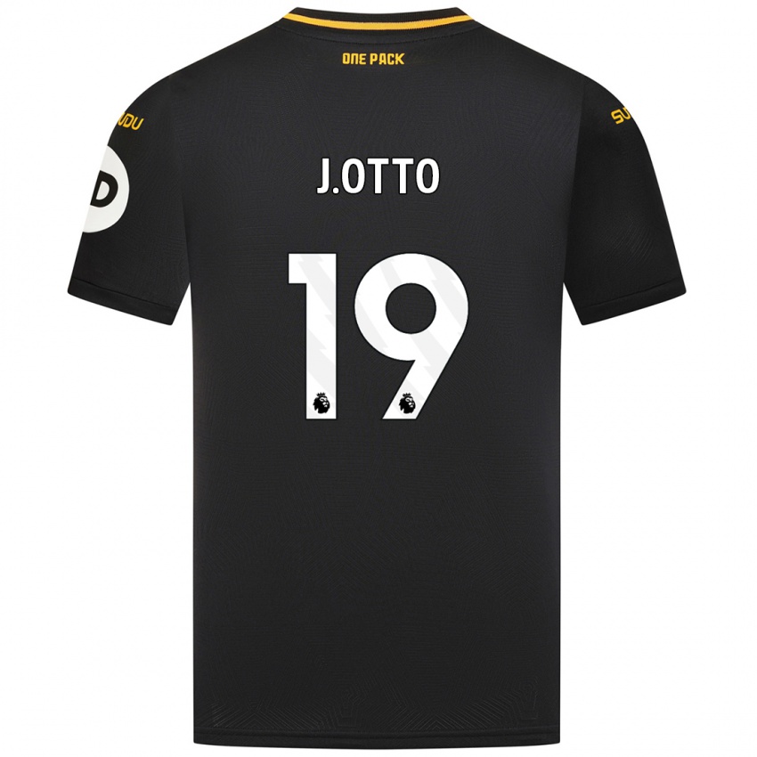 Lapset Jonny Otto #19 Musta Vieraspaita 2024/25 Lyhythihainen Paita T-Paita