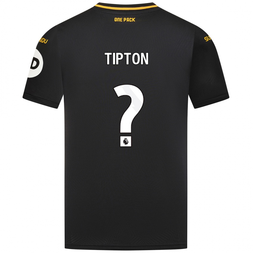 Lapset Ollie Tipton #0 Musta Vieraspaita 2024/25 Lyhythihainen Paita T-Paita