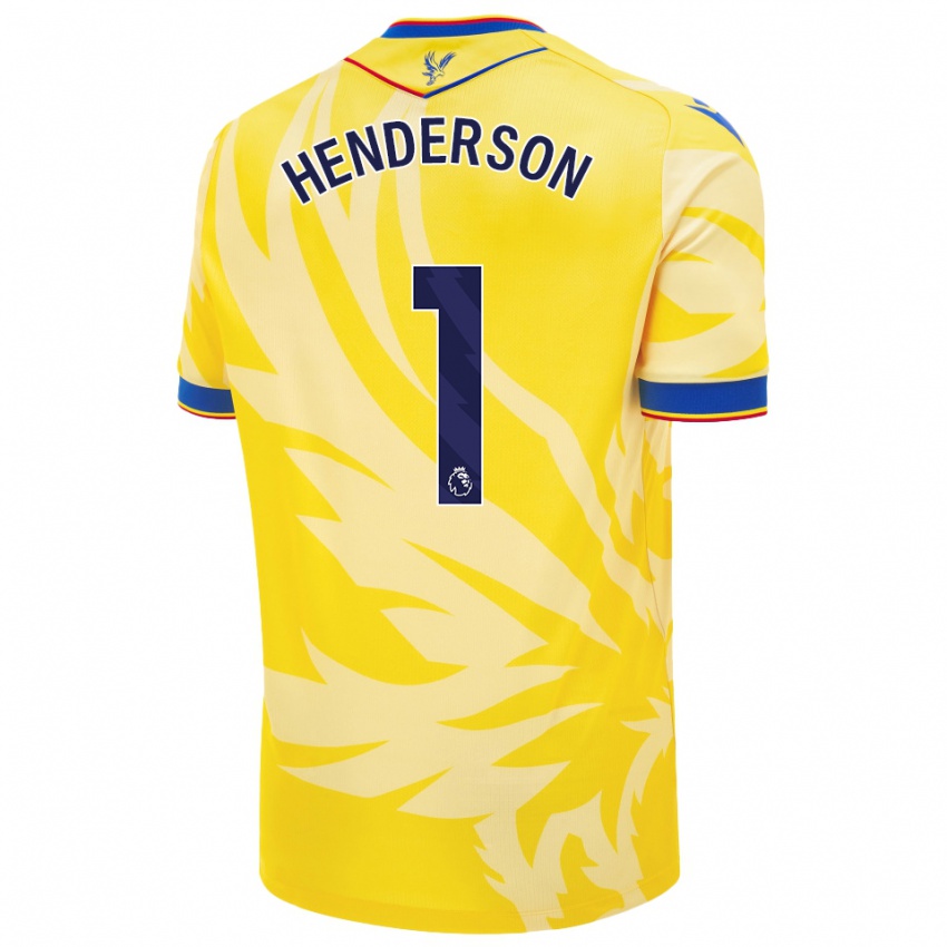 Lapset Dean Henderson #1 Keltainen Vieraspaita 2024/25 Lyhythihainen Paita T-Paita