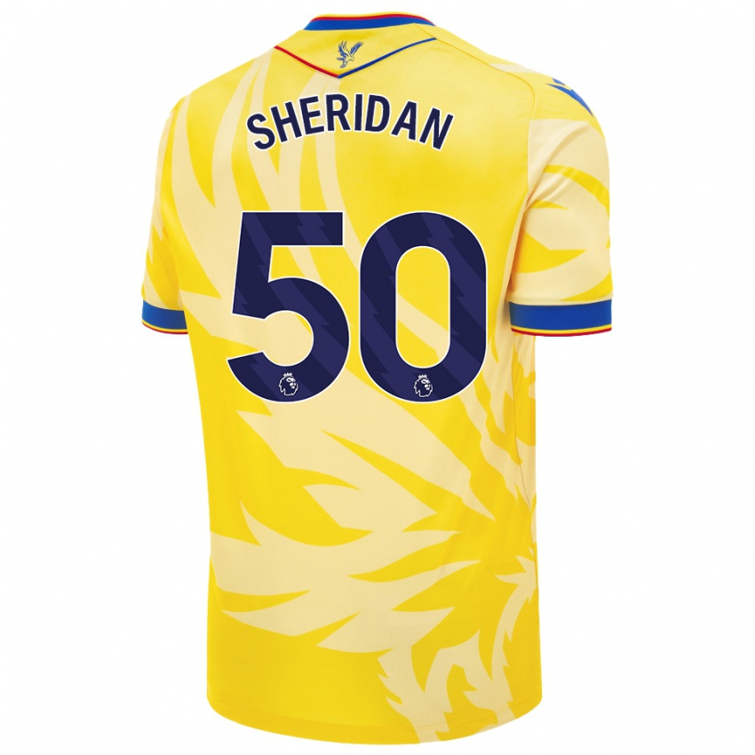 Lapset Joe Sheridan #50 Keltainen Vieraspaita 2024/25 Lyhythihainen Paita T-Paita