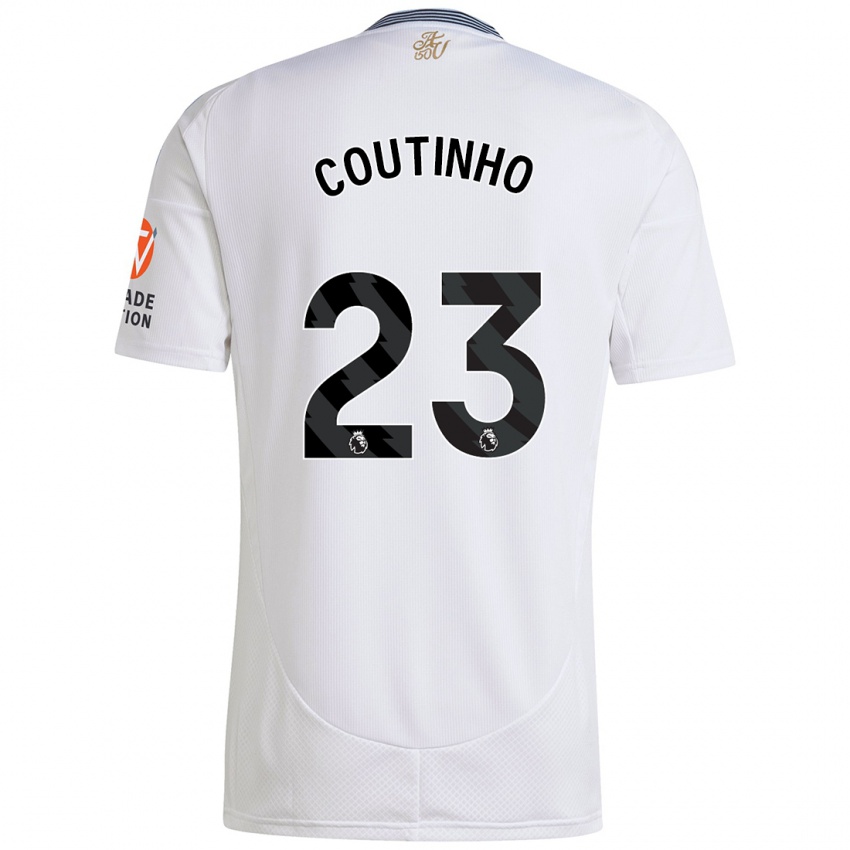 Lapset Philippe Coutinho #23 Valkoinen Vieraspaita 2024/25 Lyhythihainen Paita T-Paita