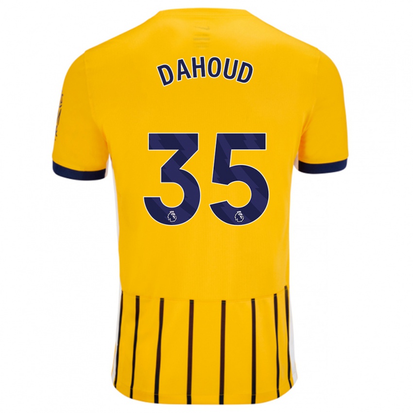 Lapset Mahmoud Dahoud #35 Kullansiniset Neularaidat Vieraspaita 2024/25 Lyhythihainen Paita T-Paita