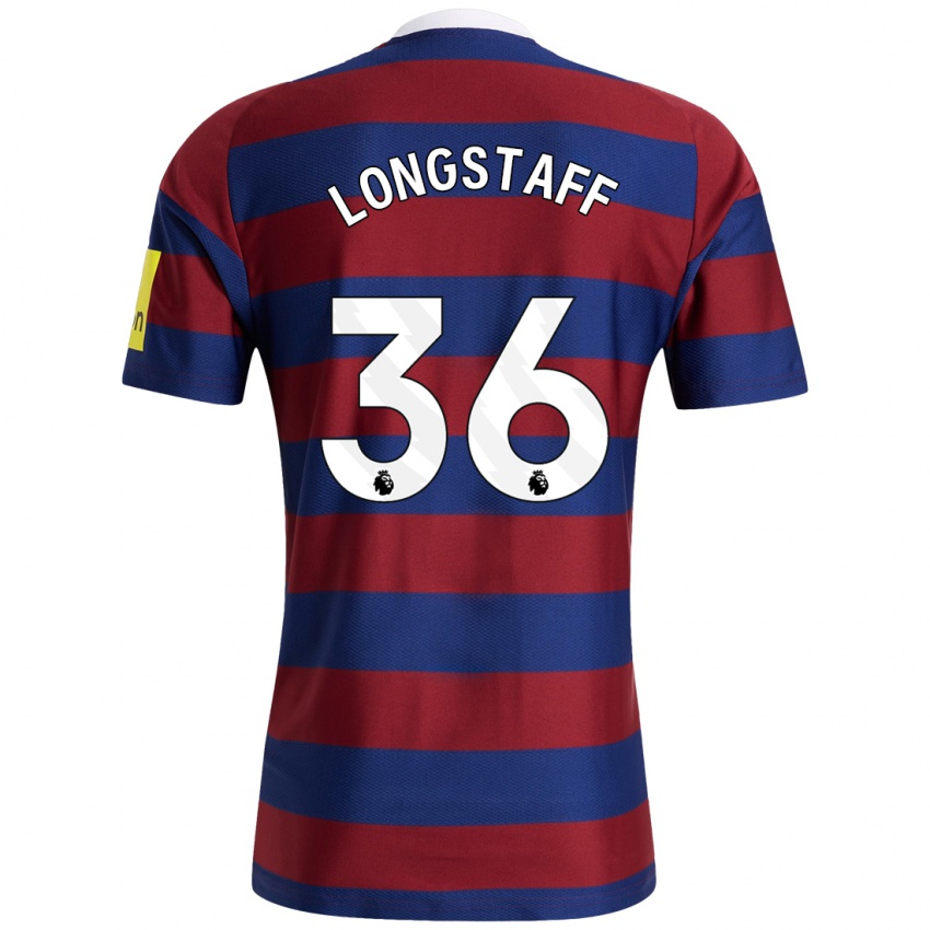 Lapset Sean Longstaff #36 Burgundin Laivastonsininen Vieraspaita 2024/25 Lyhythihainen Paita T-Paita