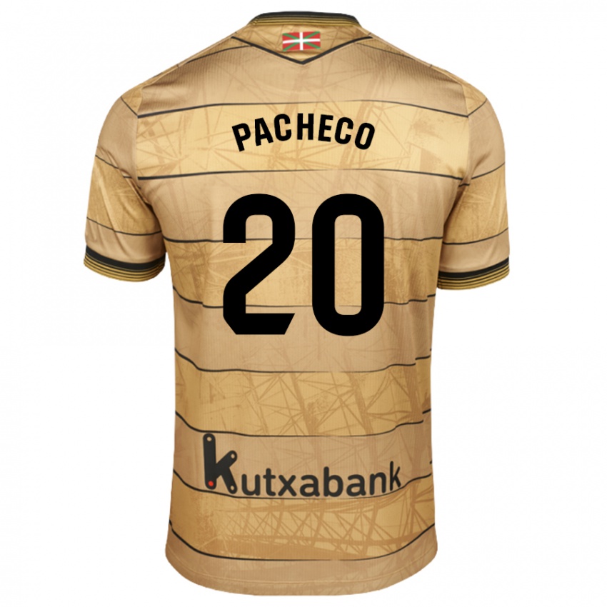 Lapset Jon Pacheco #20 Ruskea Vieraspaita 2024/25 Lyhythihainen Paita T-Paita