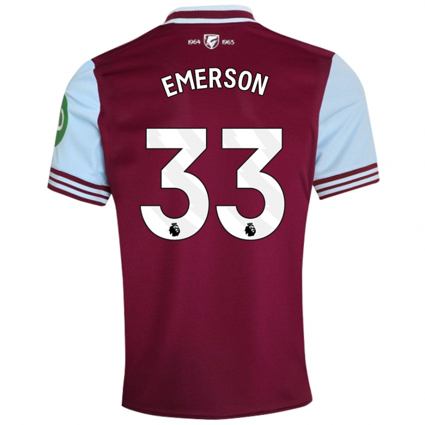 Miesten Emerson Palmieri #33 Tummanpunainen Kotipaita 2024/25 Lyhythihainen Paita T-Paita