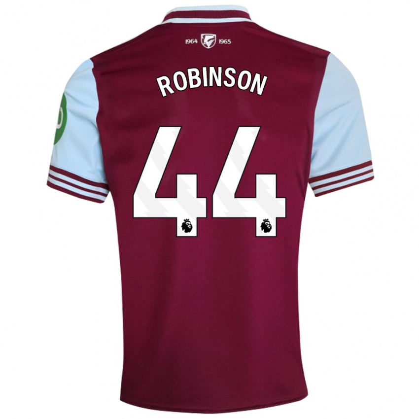 Miesten Junior Robinson #44 Tummanpunainen Kotipaita 2024/25 Lyhythihainen Paita T-Paita