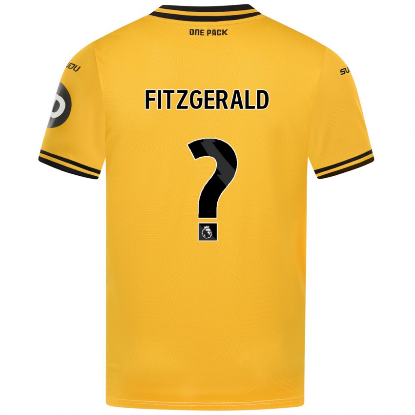 Miesten Kyle Fitzgerald #0 Keltainen Kotipaita 2024/25 Lyhythihainen Paita T-Paita